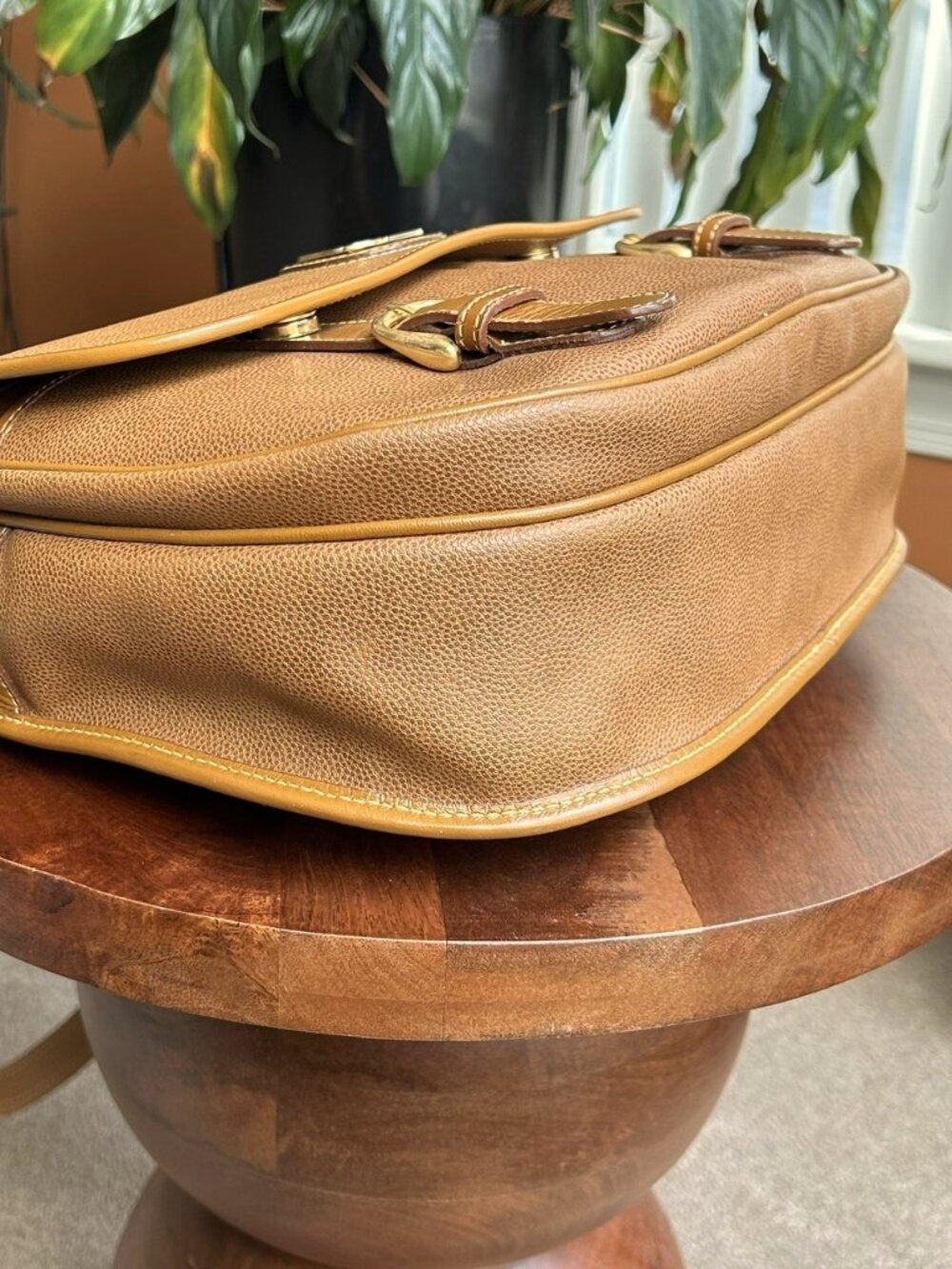 LANCEL Leather Shoulder Bag GM, British Tan - Picture 15 of 15